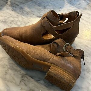 Born Leather Tan Ankle Boots Casual Dress Shoes